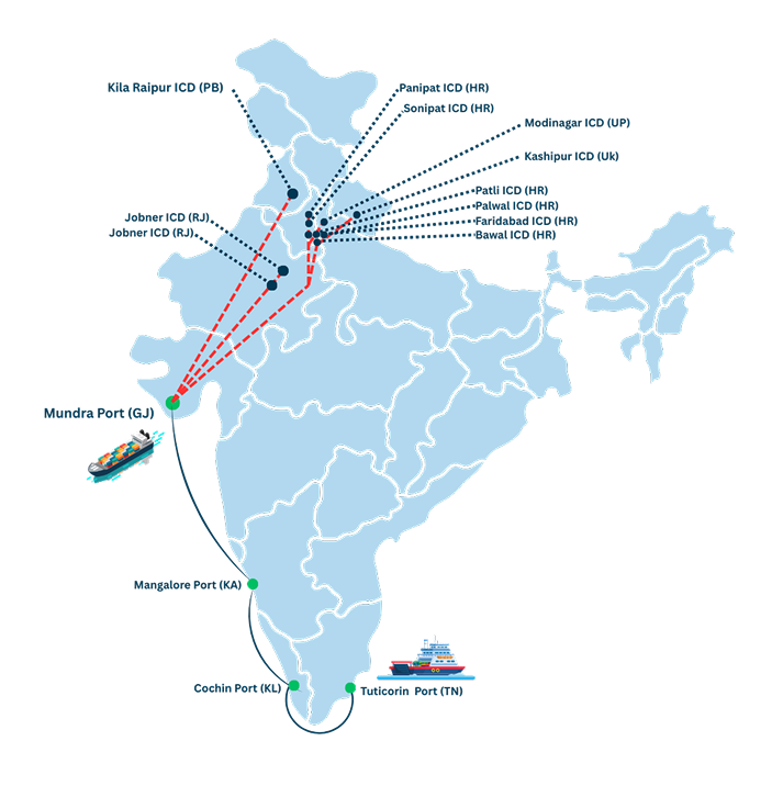 Ports Operating for Domestic Container Shipping